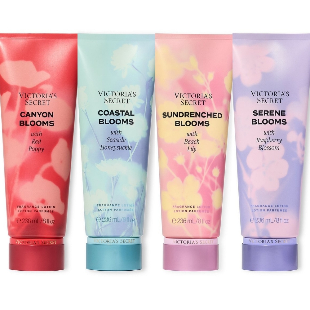 Victoria's Secret 4pc Bloom Collection Fragrance Body Lotion Full Set of 4 NEW